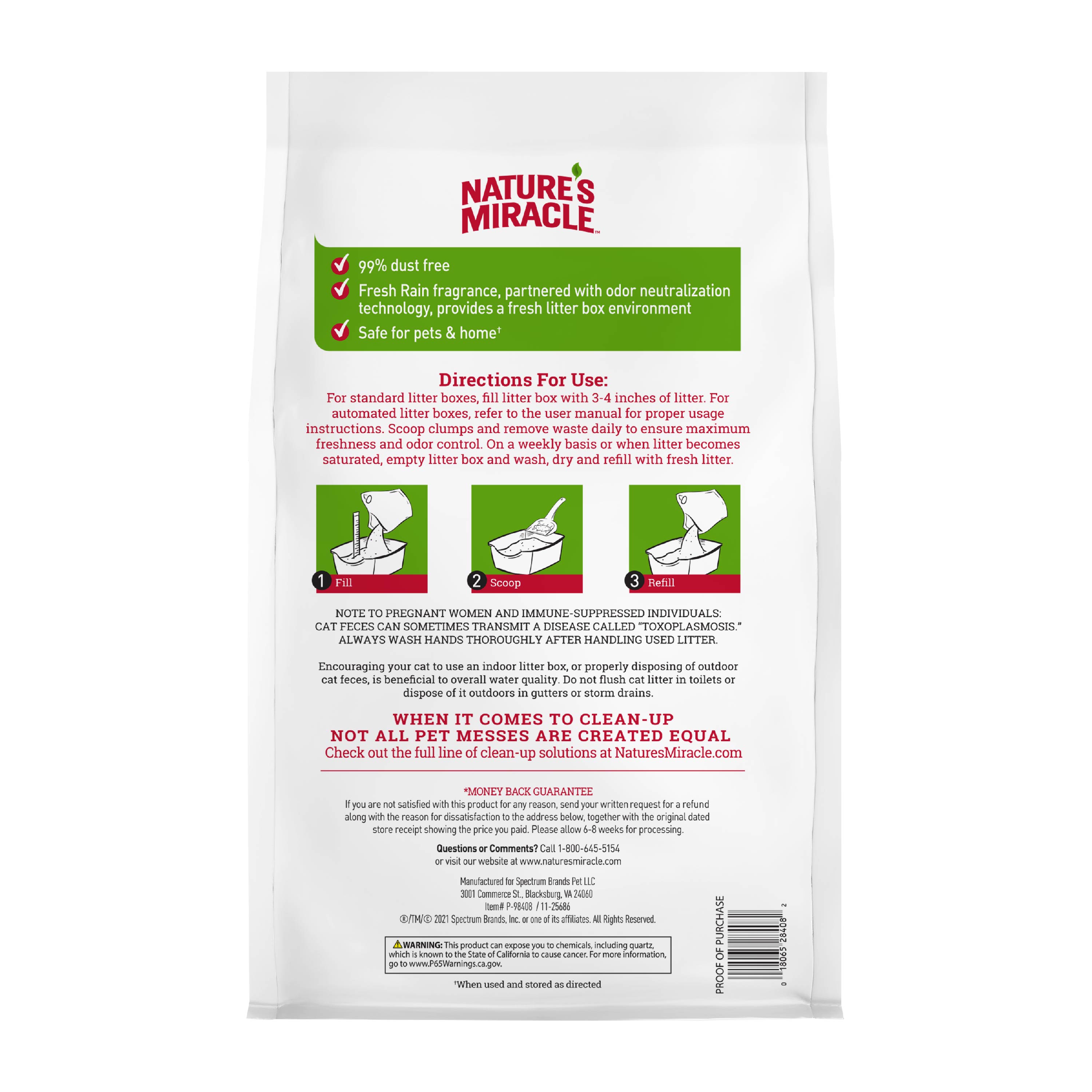 Nature's miracle cat litter 40 lbs store